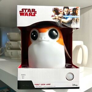 NIB, Star Wars Porg LED Mood Light Figure | Mood Lighting Star Wars Figure | 6"